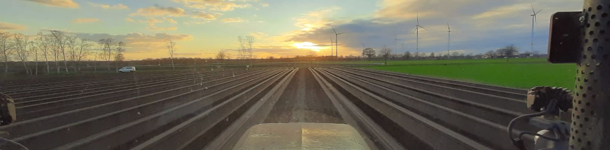 Hof Eggers Radbruch Sonnenaufgang Spargelacker